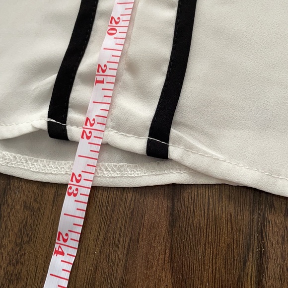 George’s Friend Black + White Chiffon Tank Top - Picture 14 of 14